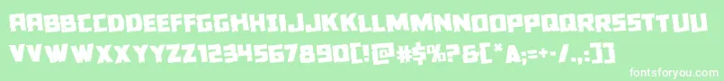Colossusrotate Font – White Fonts on Green Background