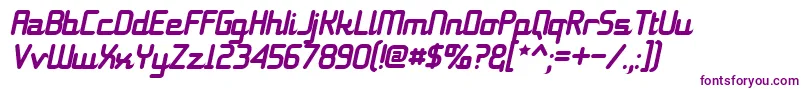 11s01BlackTuesdayItalic Font – Purple Fonts on White Background