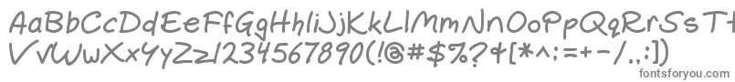Gemelli ffy-fontti – harmaat kirjasimet valkoisella taustalla
