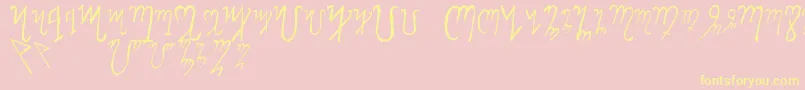 More about ThebanAlphabet Font ThebanAlphabet Font – Yellow Fonts on Pink Background