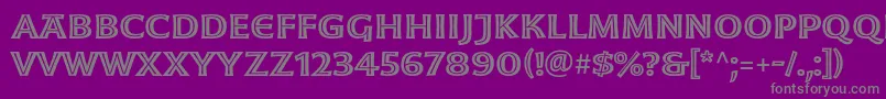 MoonglowSemiboldext Font – Gray Fonts on Purple Background