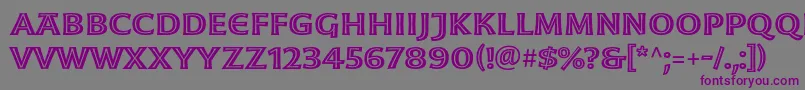 MoonglowSemiboldext Font – Purple Fonts on Gray Background