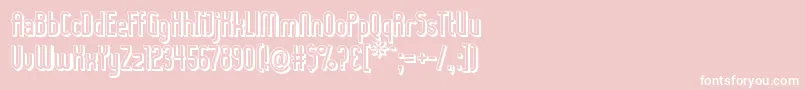 Ladyi3D Font – White Fonts on Pink Background