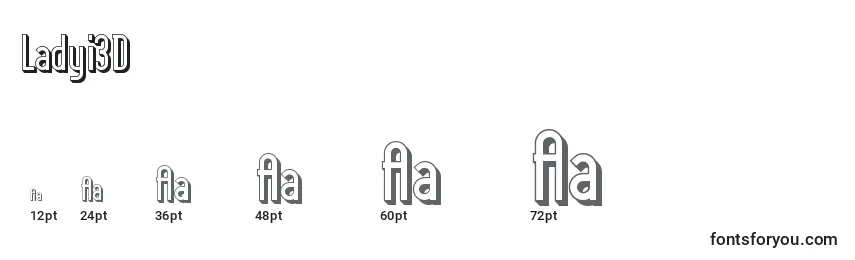Ladyi3D Font Sizes