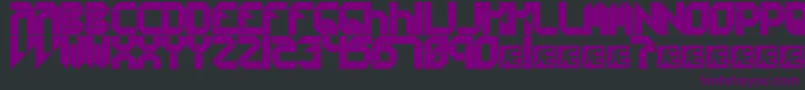 Collects1 Font – Purple Fonts on Black Background