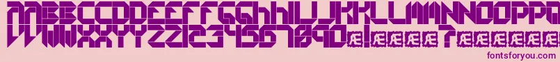 Collects1 Font – Purple Fonts on Pink Background