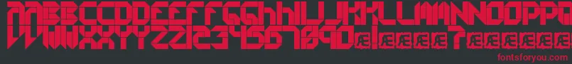 Collects1 Font – Red Fonts on Black Background