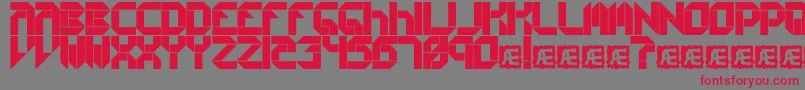 Collects1 Font – Red Fonts on Gray Background