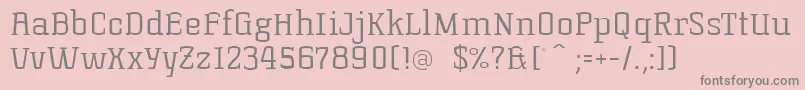 KorneuburgslablightLight Font – Gray Fonts on Pink Background