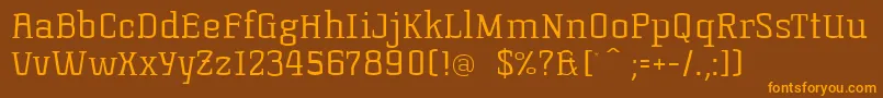 KorneuburgslablightLight Font – Orange Fonts on Brown Background