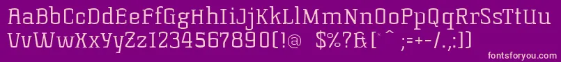 KorneuburgslablightLight Font – Pink Fonts on Purple Background