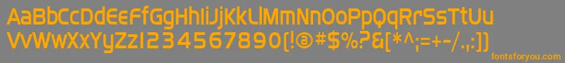 Sffourchecondensed Font – Orange Fonts on Gray Background