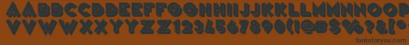 VarietРІArtist Font – Black Fonts on Brown Background