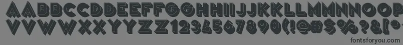フォントVarietРІArtist – 黒い文字の灰色の背景