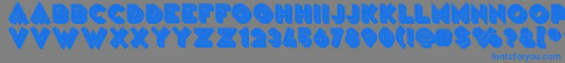 VarietРІArtist Font – Blue Fonts on Gray Background