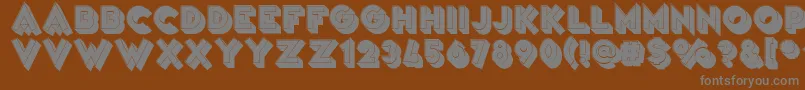 VarietРІArtist Font – Gray Fonts on Brown Background
