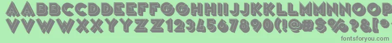 VarietРІArtist Font – Gray Fonts on Green Background