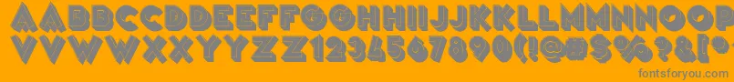 VarietРІArtist Font – Gray Fonts on Orange Background
