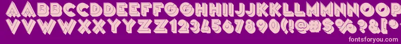 VarietРІArtist Font – Pink Fonts on Purple Background