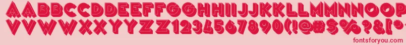 VarietРІArtist Font – Red Fonts on Pink Background