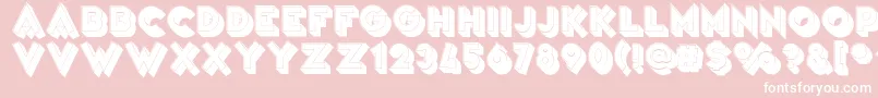 VarietРІArtist Font – White Fonts on Pink Background