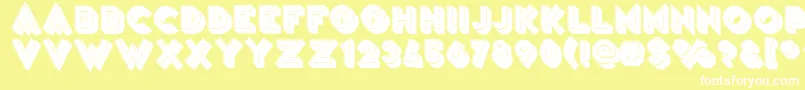 VarietРІArtist Font – White Fonts on Yellow Background