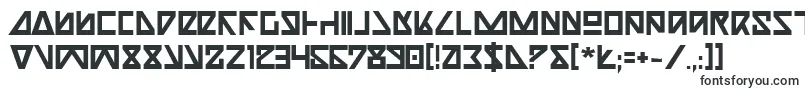 Шрифт NickTurboBold – плоские шрифты