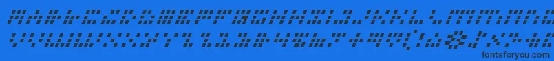 Шрифт IconianItalic – чёрные шрифты на синем фоне