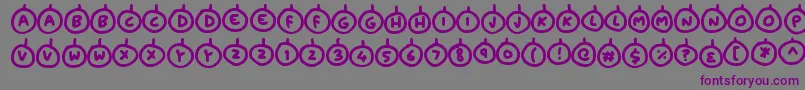 More about Baubles Font Baubles Font – Purple Fonts on Gray Background