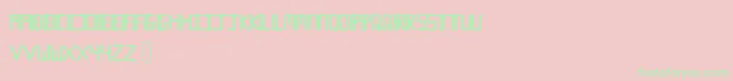 Karabey Font – Green Fonts on Pink Background