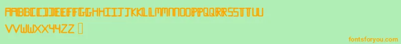 Karabey Font – Orange Fonts on Green Background