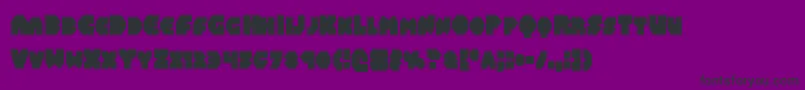 Balastaralcond Font – Black Fonts on Purple Background