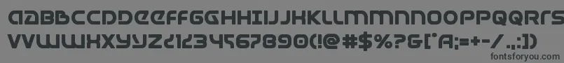 Universaljackbold-Schriftart – Schwarze Schriften auf grauem Hintergrund