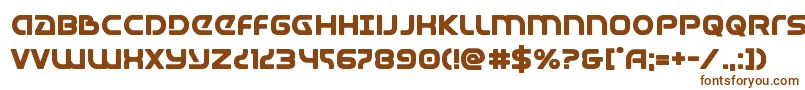 Шрифт Universaljackbold – коричневые шрифты на белом фоне