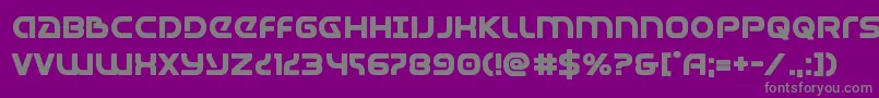 Fonte Universaljackbold – fontes cinzas em um fundo violeta