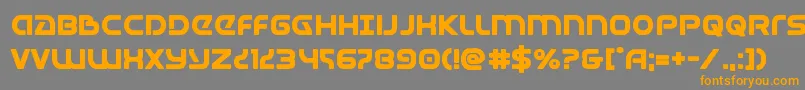 More about Universaljackbold Font Universaljackbold Font – Orange Fonts on Gray Background