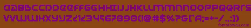 Universaljackbold Font – Purple Fonts on Brown Background