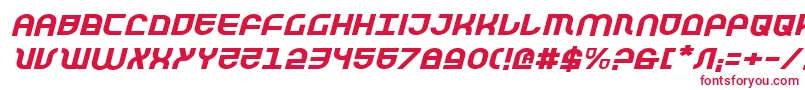 TrekTrooperExpandedItalic Font – Red Fonts