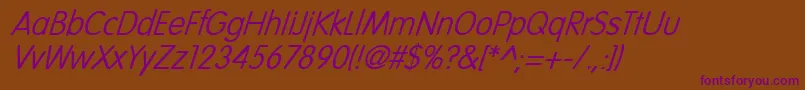 More about VogueItalic Font VogueItalic Font – Purple Fonts on Brown Background