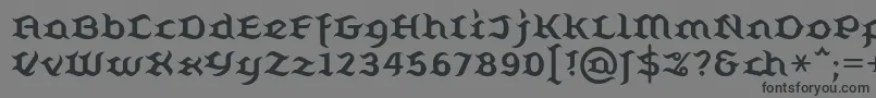 Belugall-Schriftart – Schwarze Schriften auf grauem Hintergrund