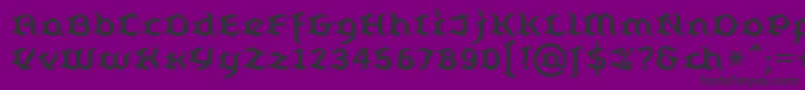 Belugall Font – Black Fonts on Purple Background