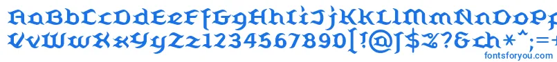 Belugall-Schriftart – Blaue Schriften auf weißem Hintergrund