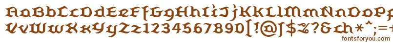 Belugall-fontti – ruskeat fontit