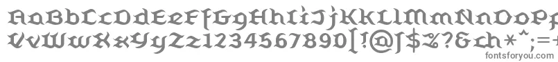 Belugall-fontti – harmaat kirjasimet valkoisella taustalla