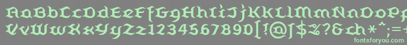 Belugall-fontti – vihreät fontit harmaalla taustalla