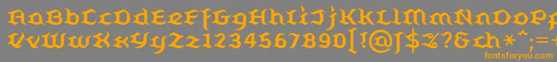 Шрифт Belugall – оранжевые шрифты на сером фоне