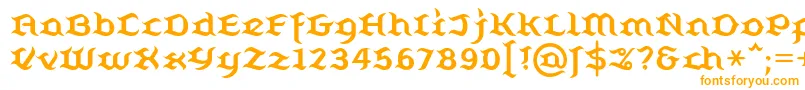 Шрифт Belugall – оранжевые шрифты на белом фоне