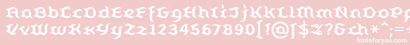 Belugall Font – White Fonts on Pink Background
