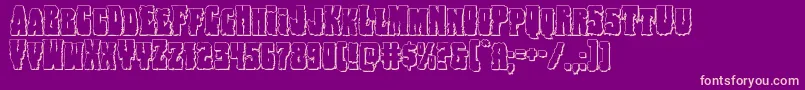 Bogbeast3D Font – Pink Fonts on Purple Background