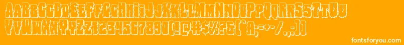 Bogbeast3D Font – White Fonts on Orange Background